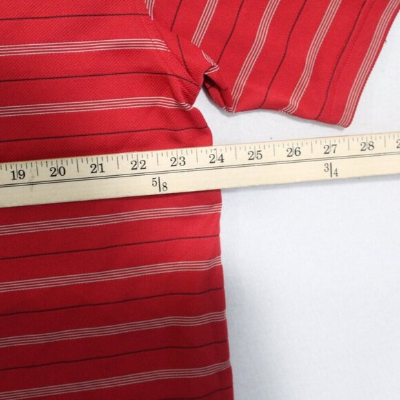 Roundtree & Yorke Men red Striped Polo Shirt Golf Size XL - Picture 5 of 7